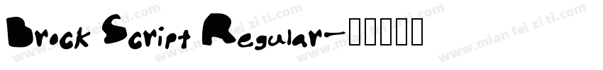 Brock Script Regular字体转换